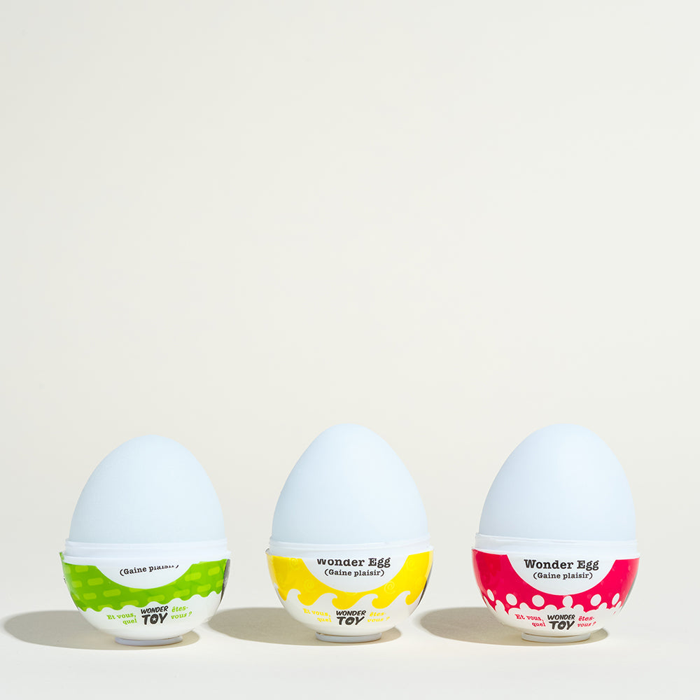 Boîte de 3 Œufs de masturbation surprise Wonder Eggs