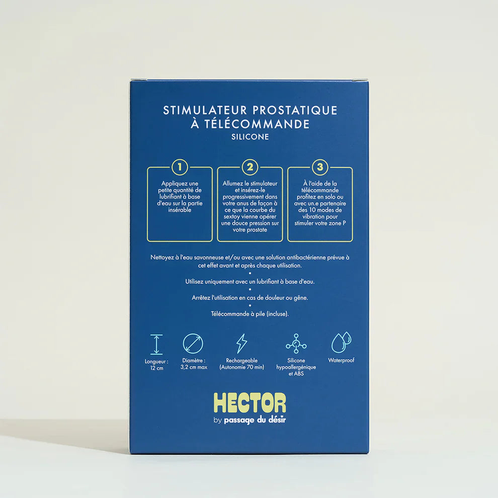 Masseur prostatique télécommandé by Hector