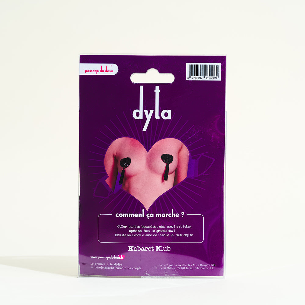 Dyta nippies coeur à sequins