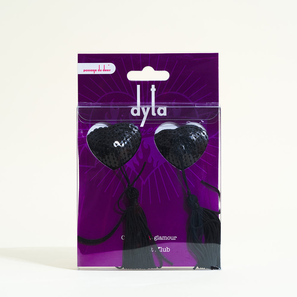Dyta nippies coeur à sequins
