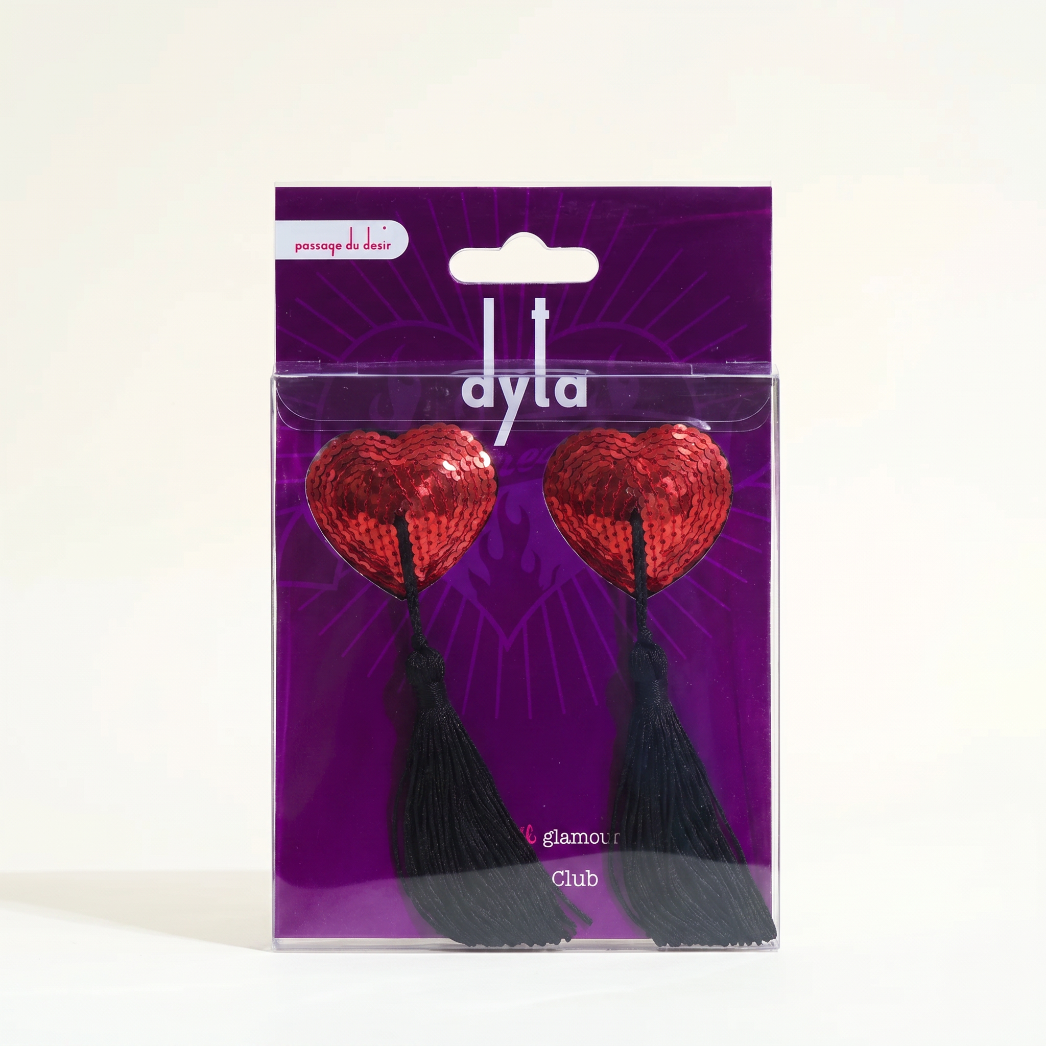 Dyta nippies coeur à sequins
