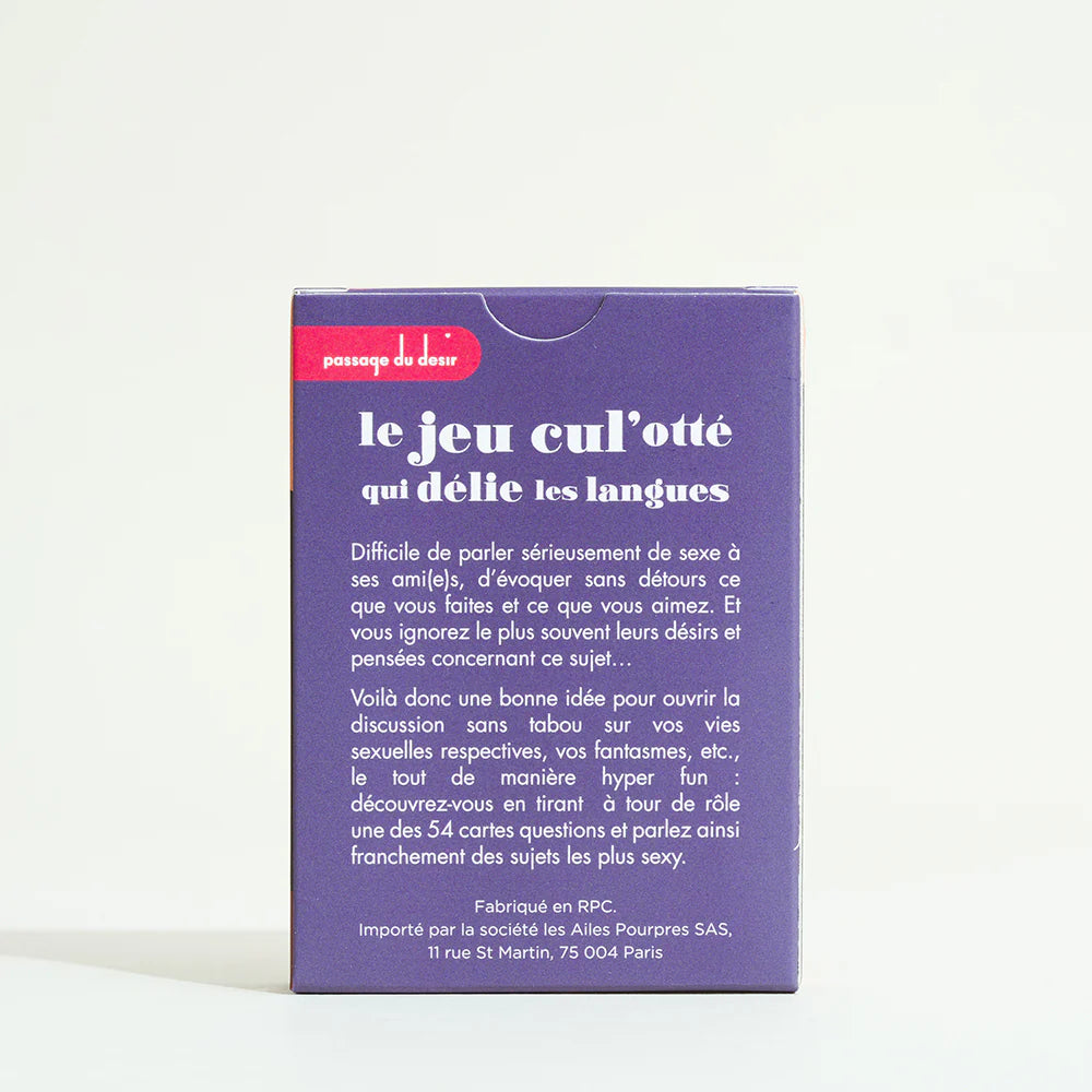 Parlons Q, le jeu cul'otté
