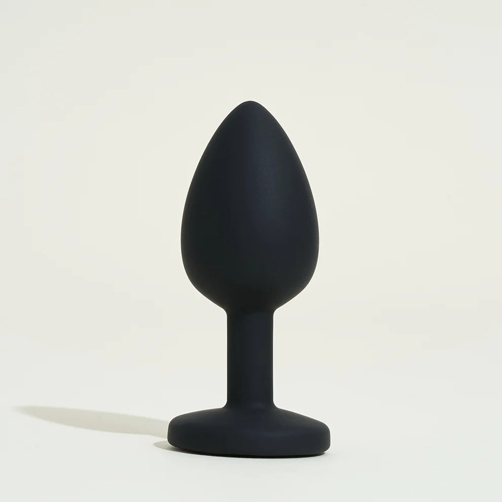 Petit plug silicone avec strass, Pink secret