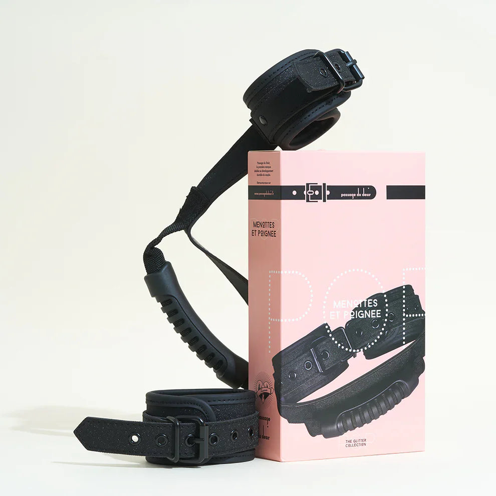 Menottes brillantes avec poignée