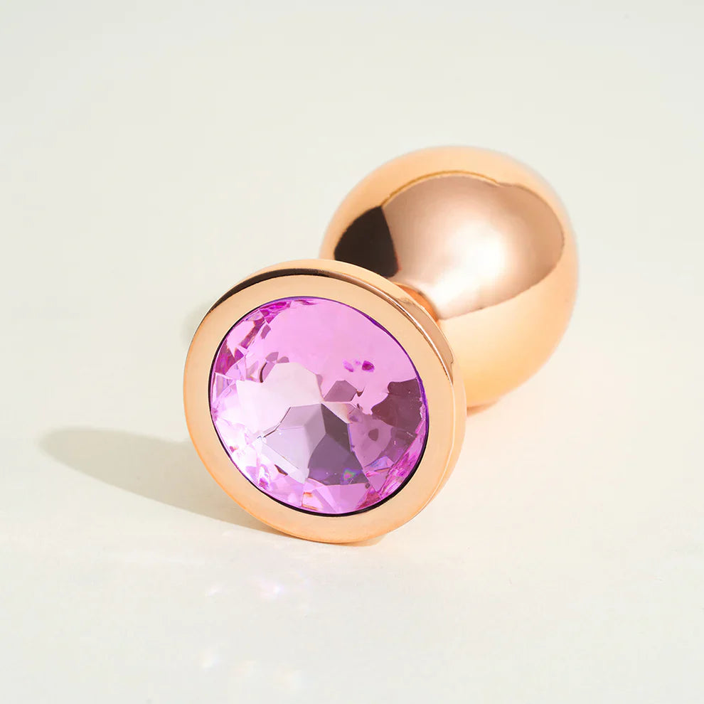 Steel n31, le plug métal avec cristal rose