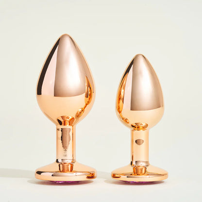 Steel n31, le plug métal avec cristal rose