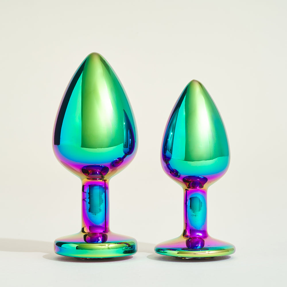 Plug métal bijou rainbow Steel