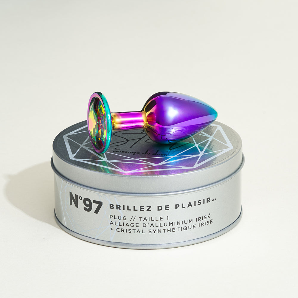 Plug métal bijou rainbow Steel