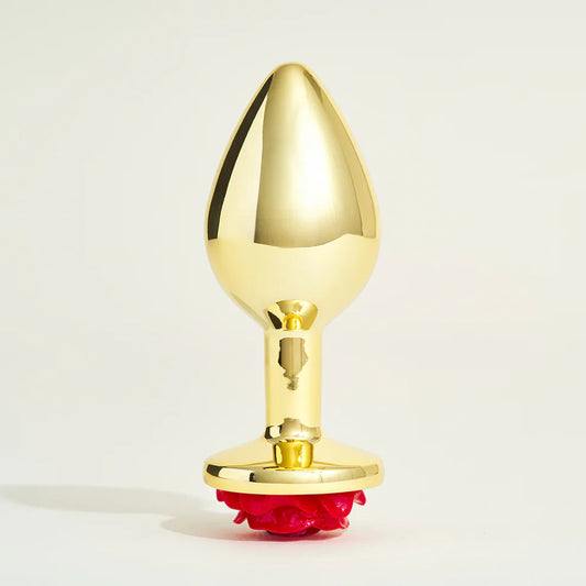 Plug métal avec rose rouge, Steel numéro 12