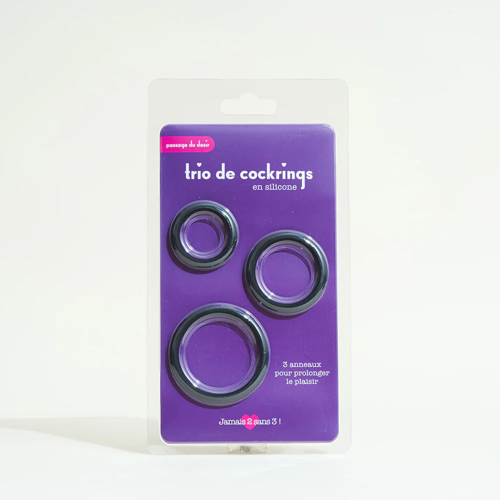 Trio de cockring en silicone