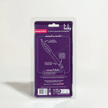 Ticky, plume vibromasseur en silicone