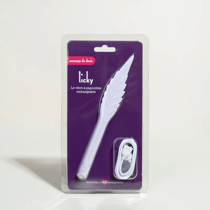 Ticky, plume vibromasseur en silicone