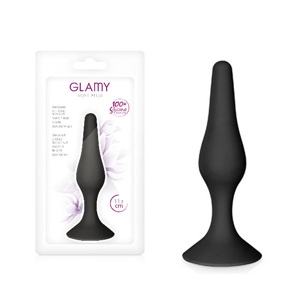 Le plug anal ventouse en silicone de Glamy