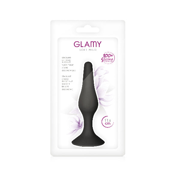 Le plug anal ventouse en silicone de Glamy