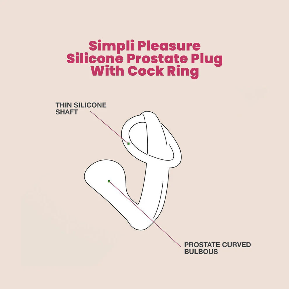 Prostate plug with Cockring de Spleasures