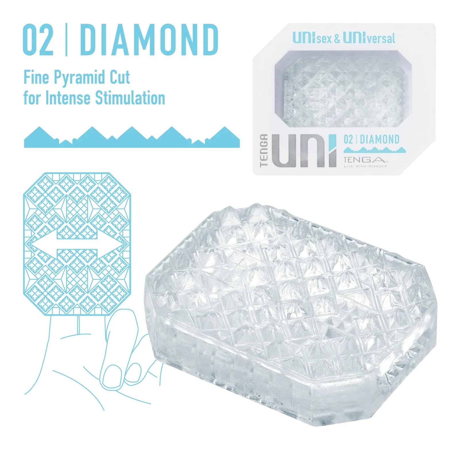 Gomme de masturation UNI Diamond