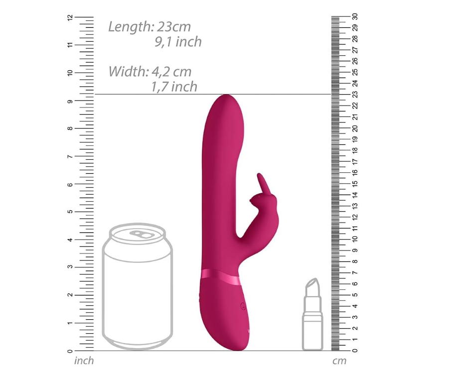 Vibromasseur rabbit à billes stimulantes, Amoris