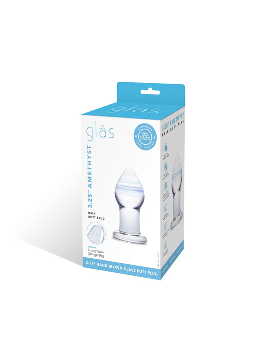 Plug Anal en Verre Amethyst Rain