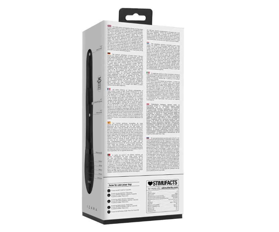 Izara, vibromasseur rabbit à billes rotatives