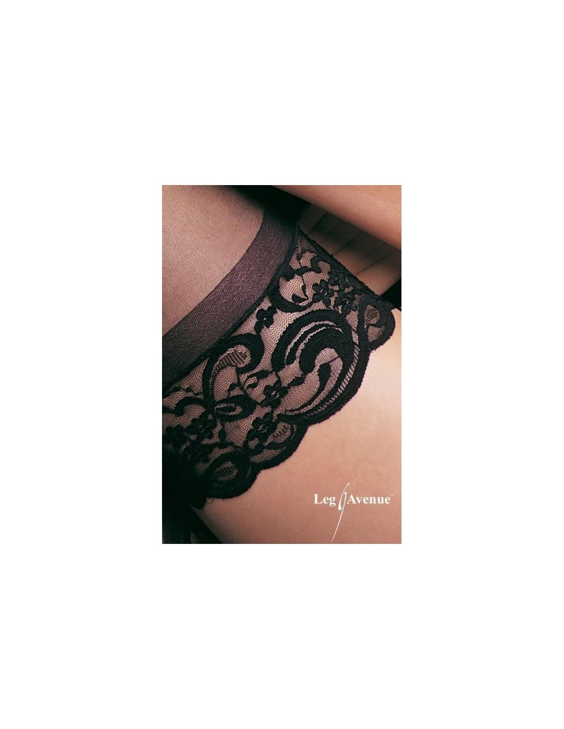 Bas Autofixants Noirs LegAvenue