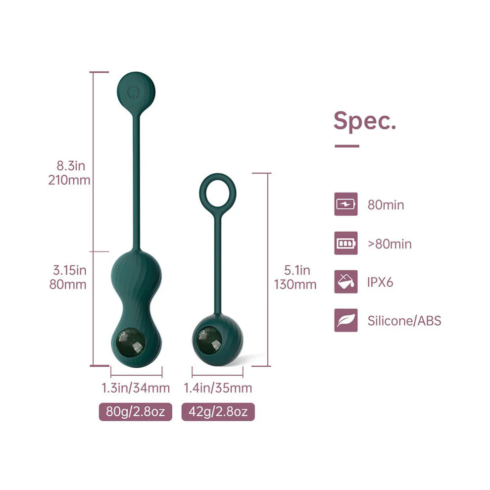Kit balles de Kegel Crystal Duo