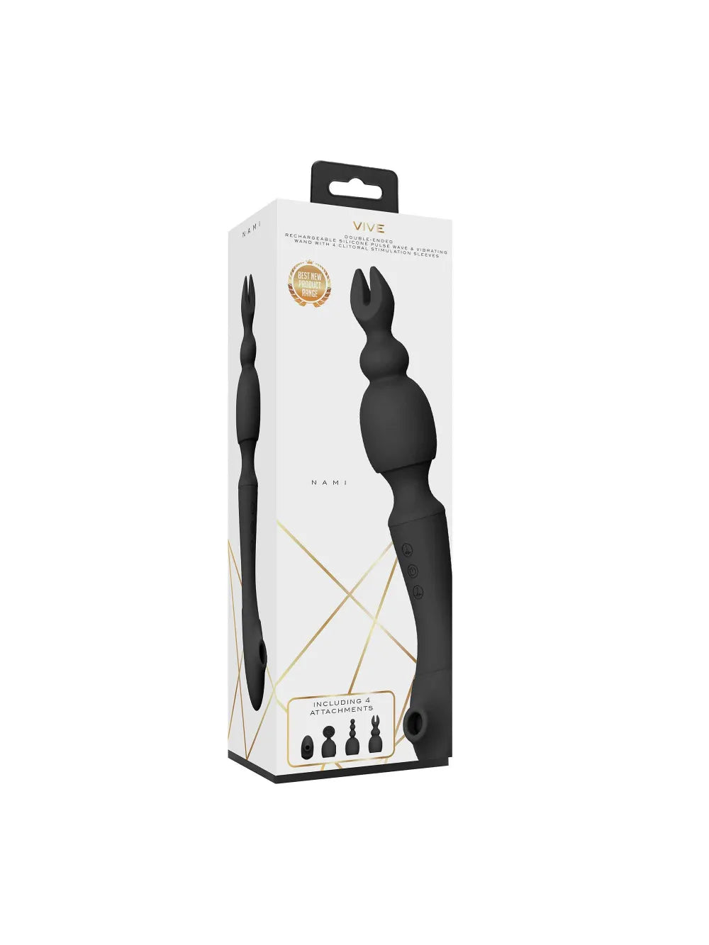 Vibro Wand avec embouts, le Nami - PASS