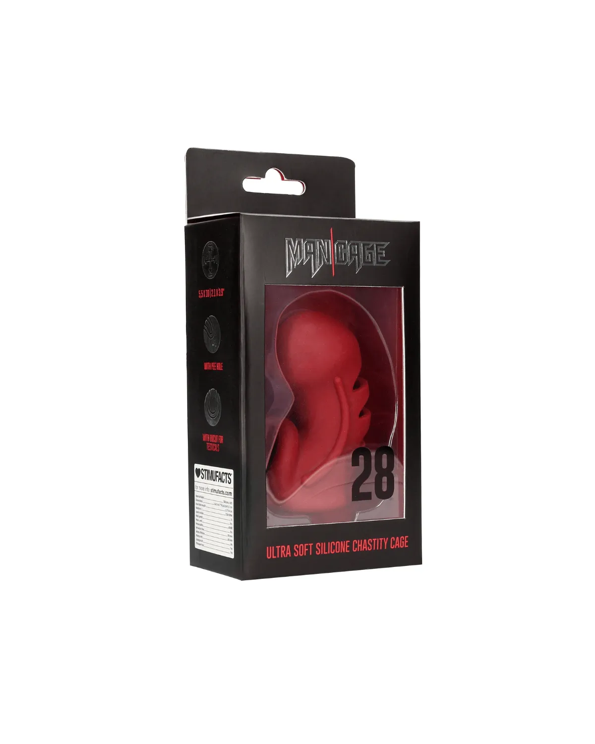 Cage à pénis en silicone doux, modèle 28