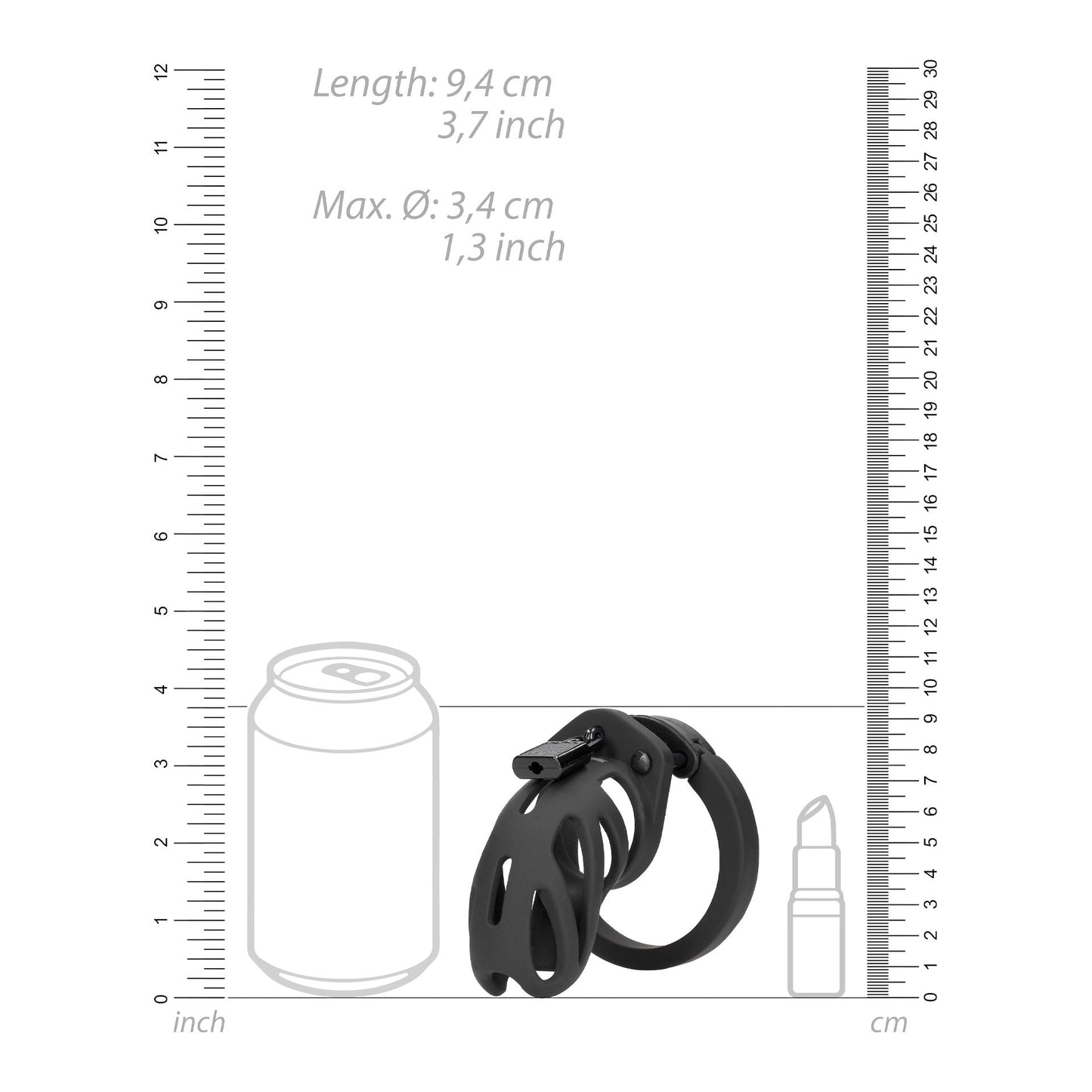 Cage à Pénis Chastity Model 24 - 9 cm