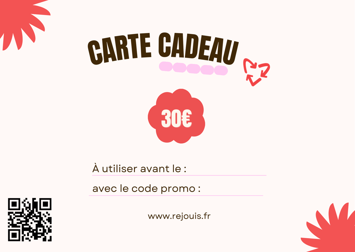 La Carte cadeau Rejouis