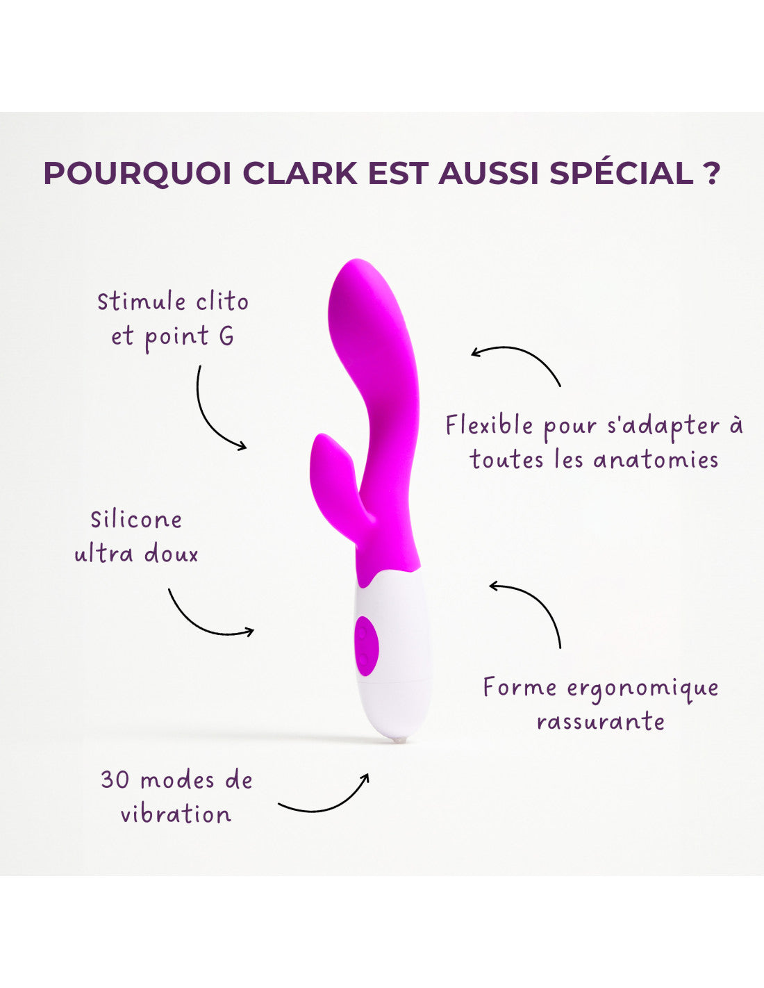 Wondertoy by Passage du désir - Clark Rabbit Silicone