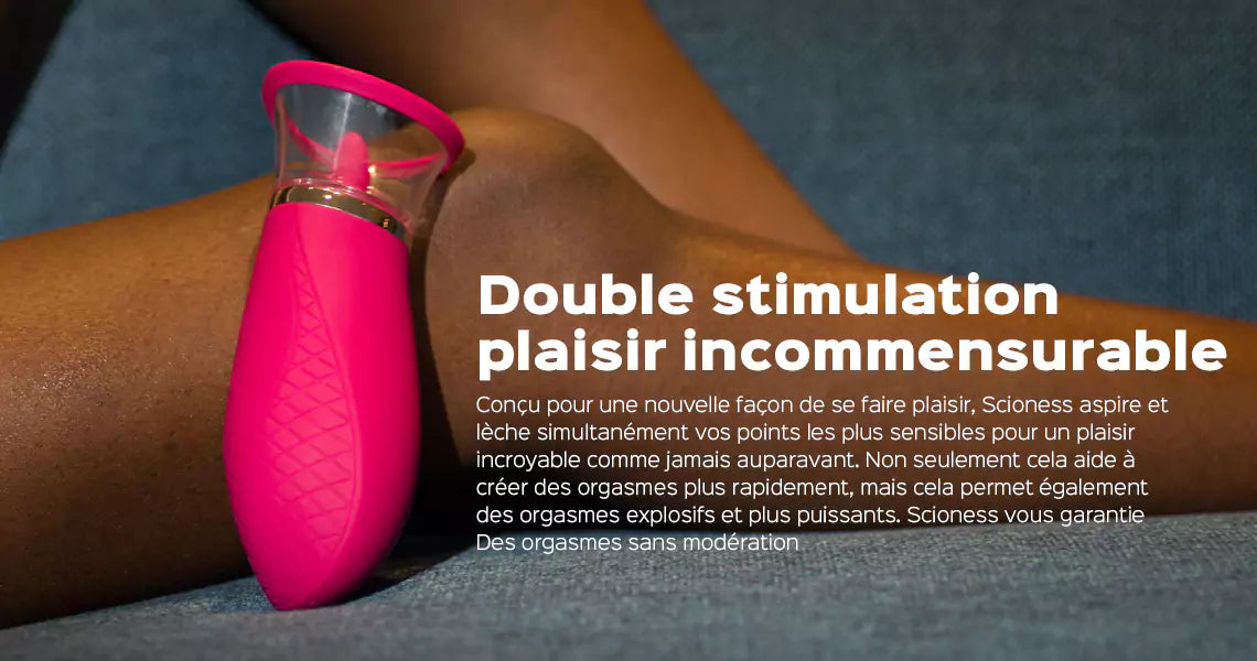 Scioness, Stimulateur de Pompe Clitoridien Avec Langue Vibrante
