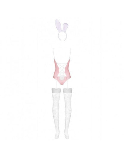 Costume Bunny Lapin 4 pièces rose - Taille S/M