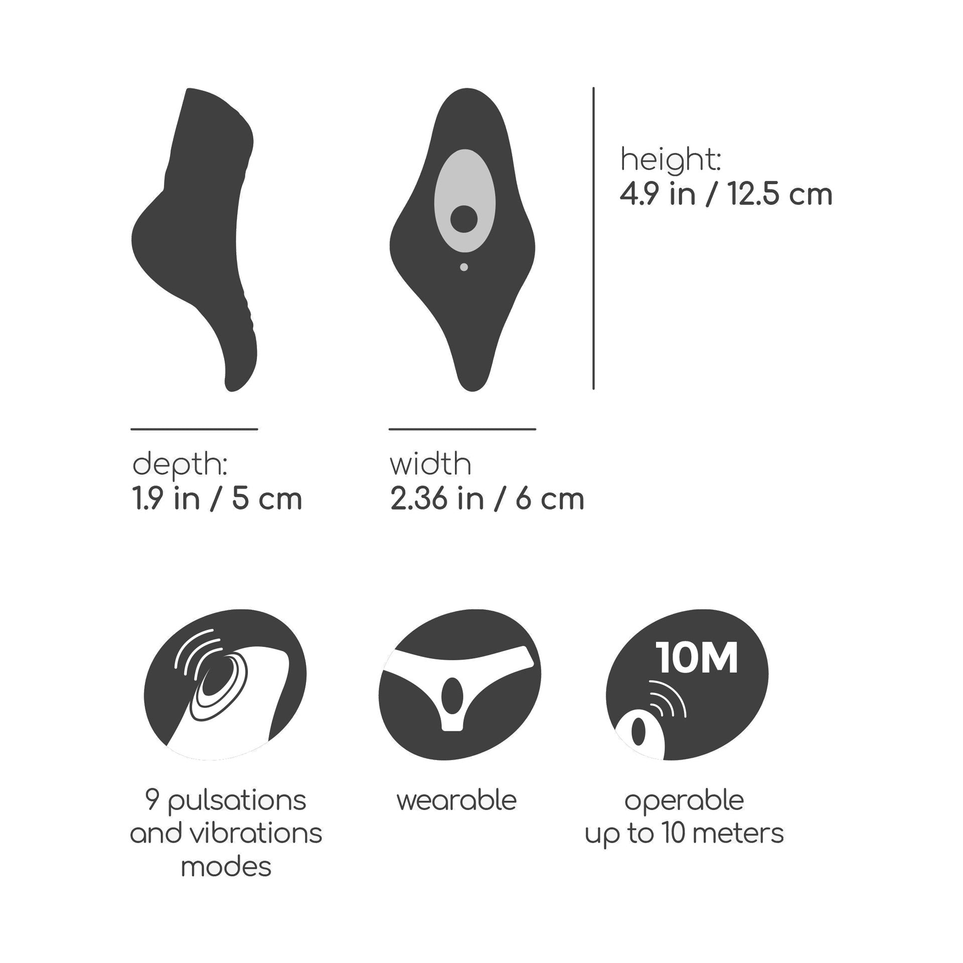 Mobula, culotte vibrante télécommandée