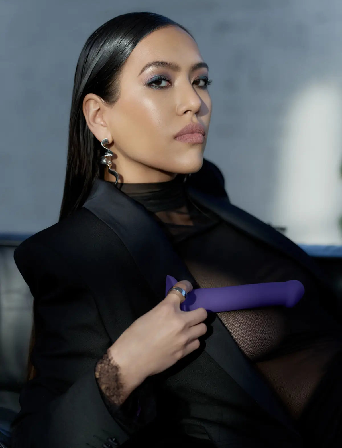 Dildo semi réaliste ventouse, compatible harnais