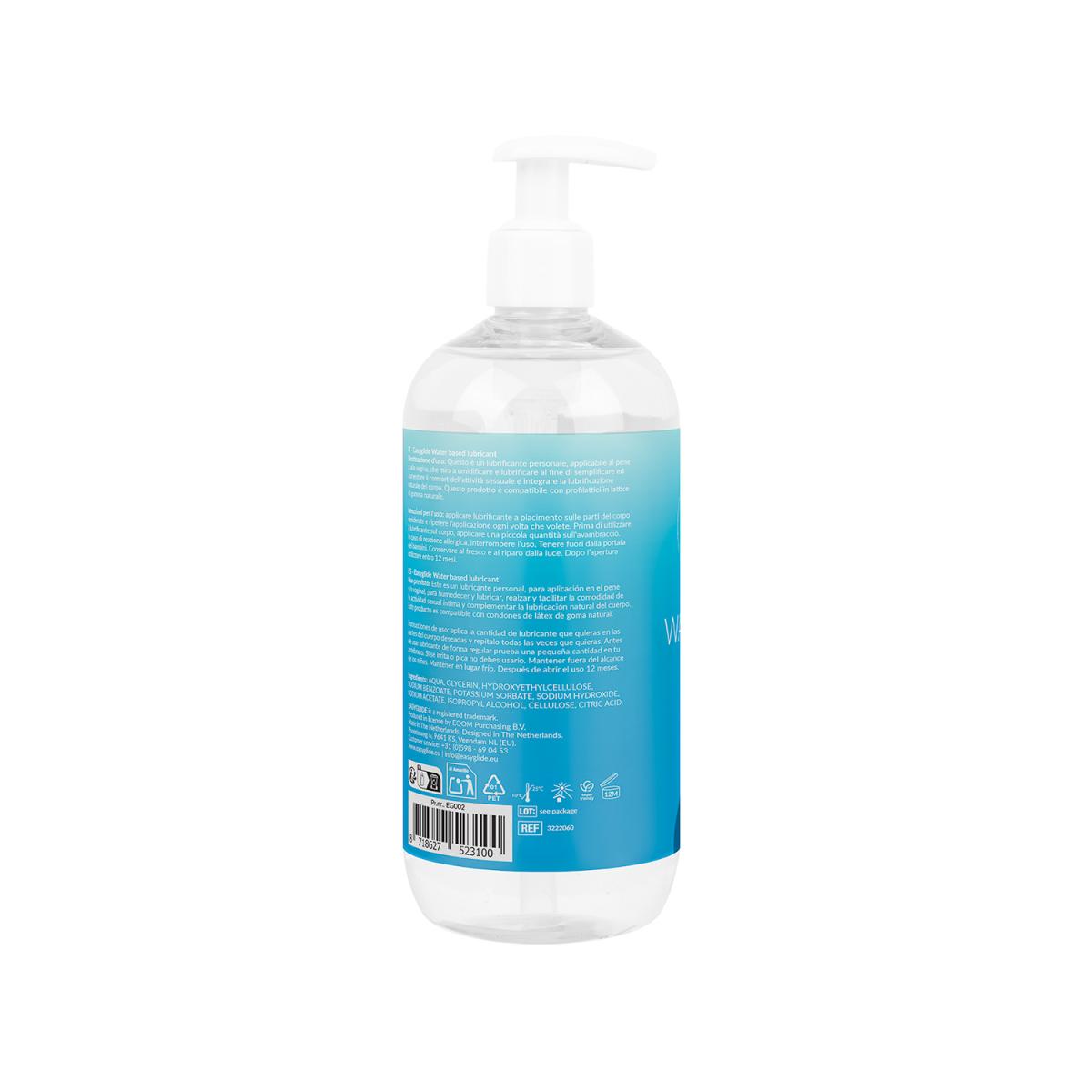 Lubrifiant à base d'eau - Grand format 500ml