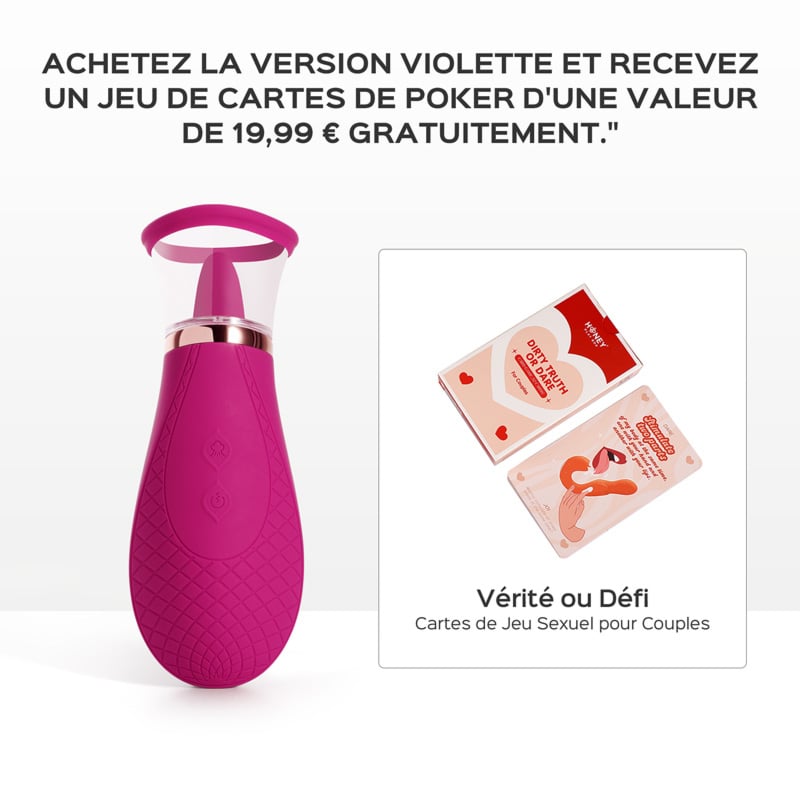 Scioness, Stimulateur de Pompe Clitoridien Avec Langue Vibrante