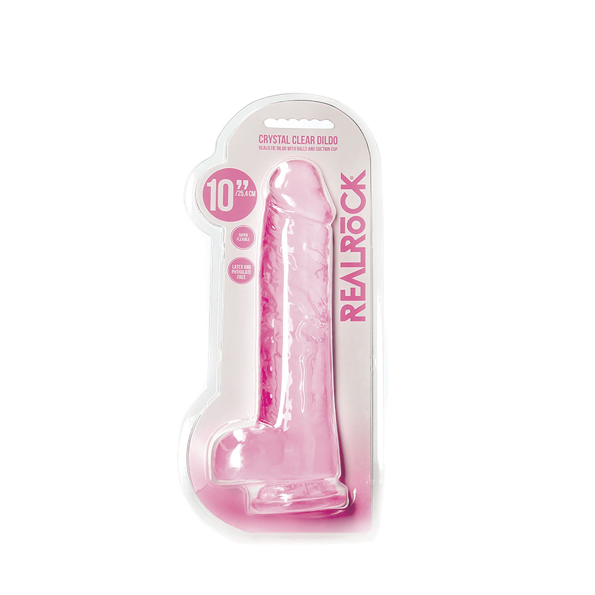 Crystal Clear Dildo avec testicules 25.4cm