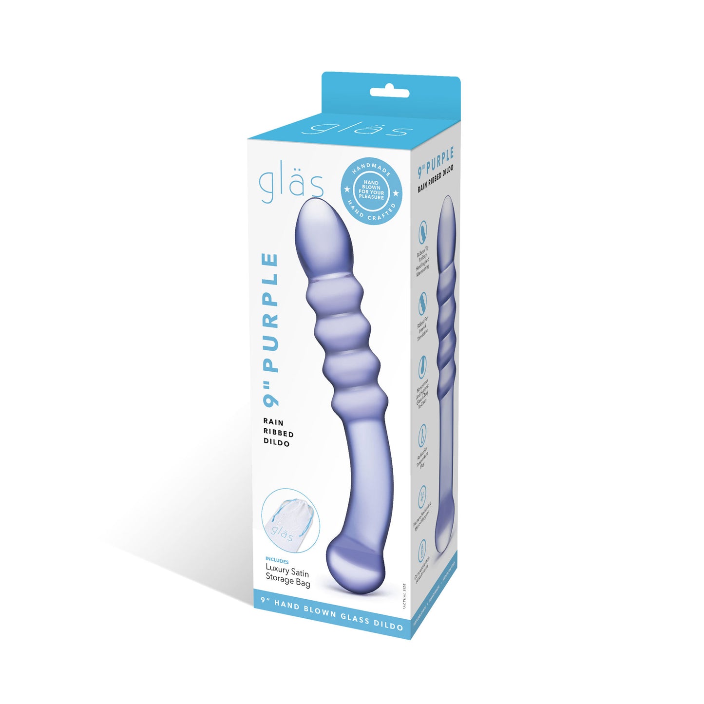 Double Dong en Verre Rain Ribbed