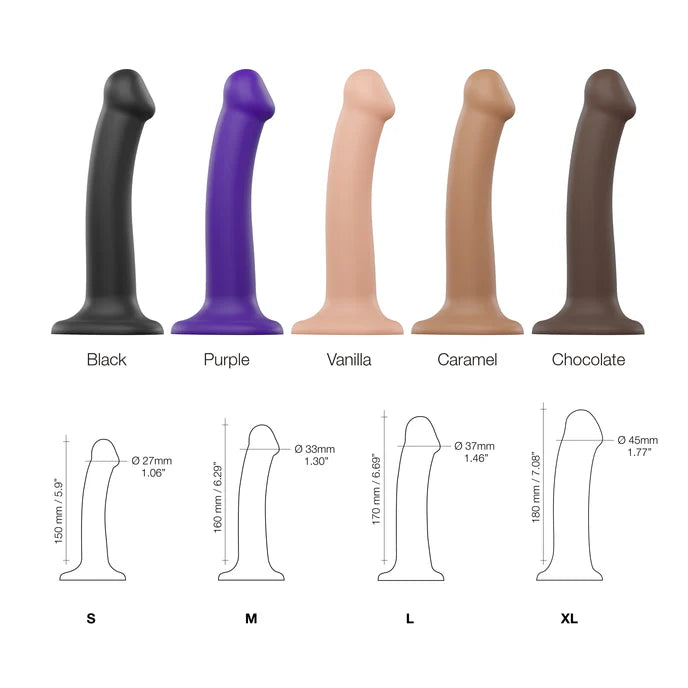 Dildo semi réaliste ventouse, compatible harnais