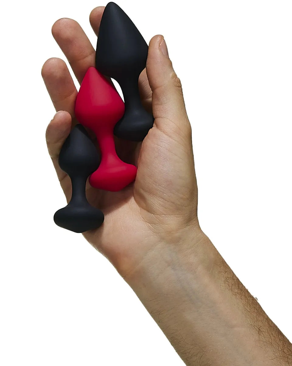 Set de Plugs anal tricolore n°4 par l'AS