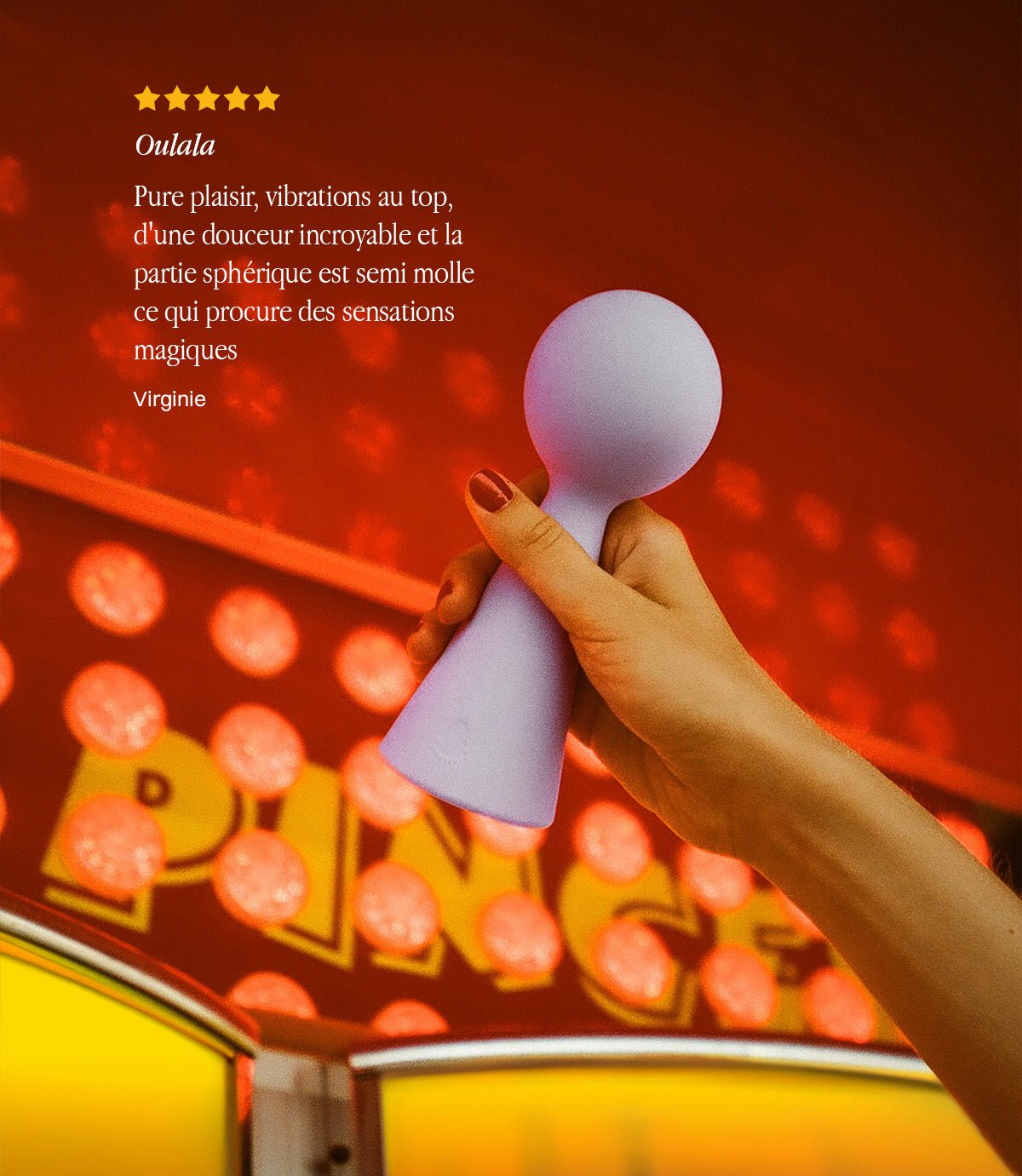 Le Bisou, le vibromasseur magic wand de Puissante
