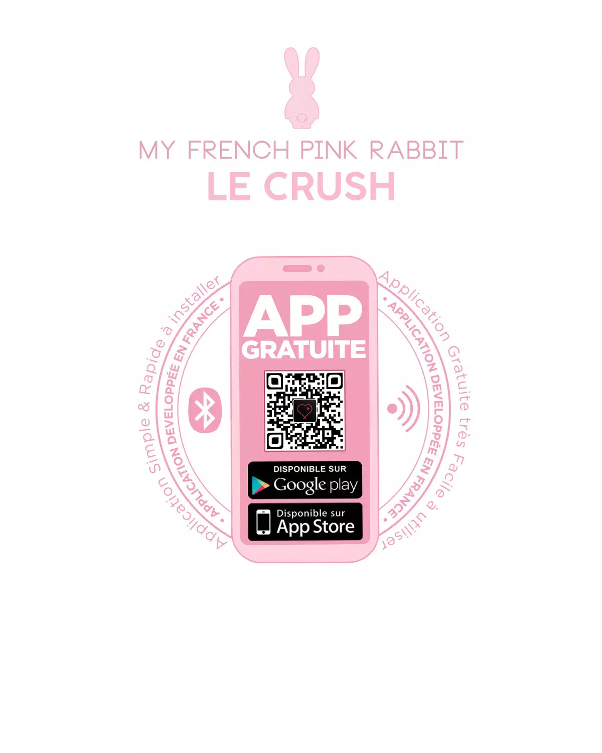 Le Crush, œuf vibrant connecté avec application