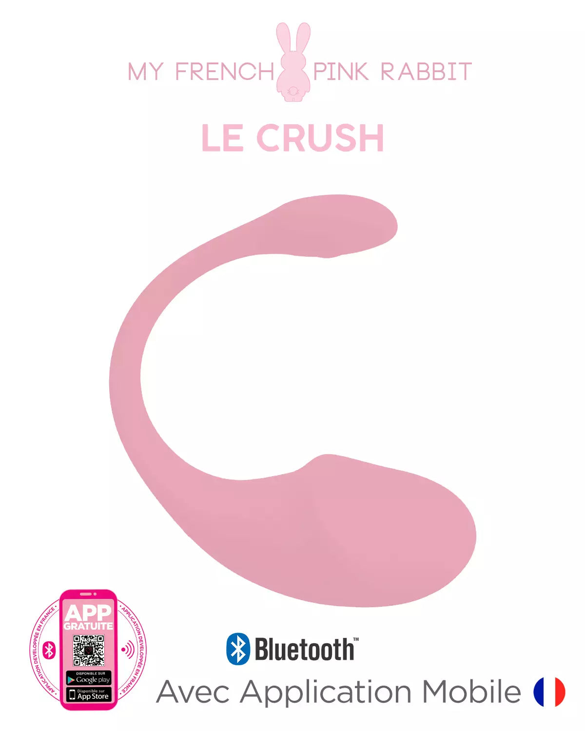 Le Crush, œuf vibrant connecté avec application