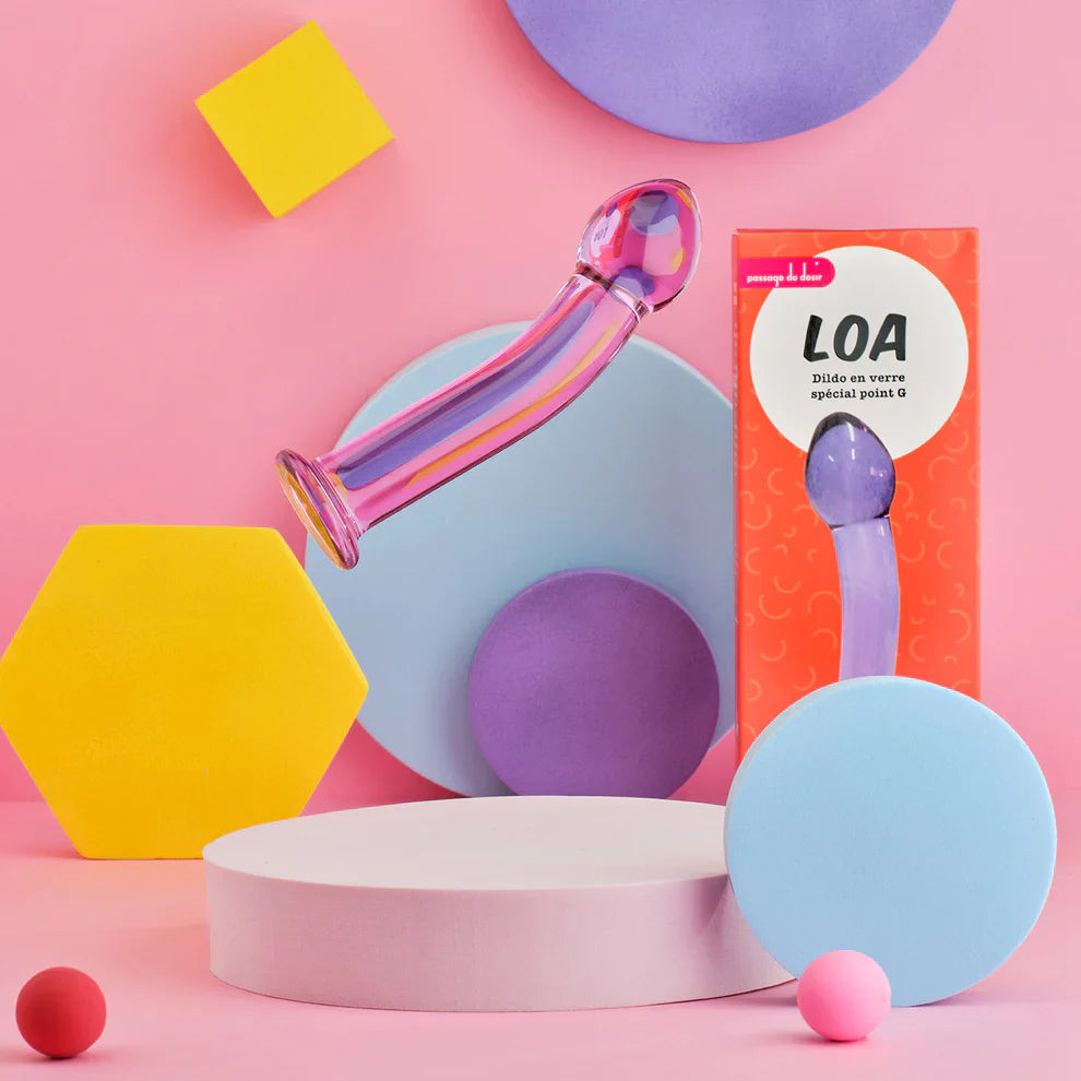 Loa, gode en verre pour stimulation point G