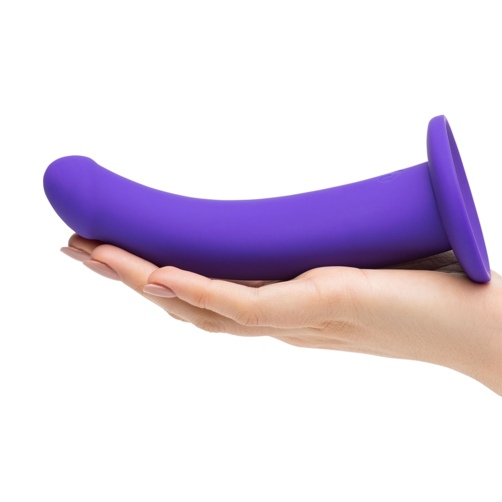 Dildo ventouse courbe 15,2cm pour Strap-on