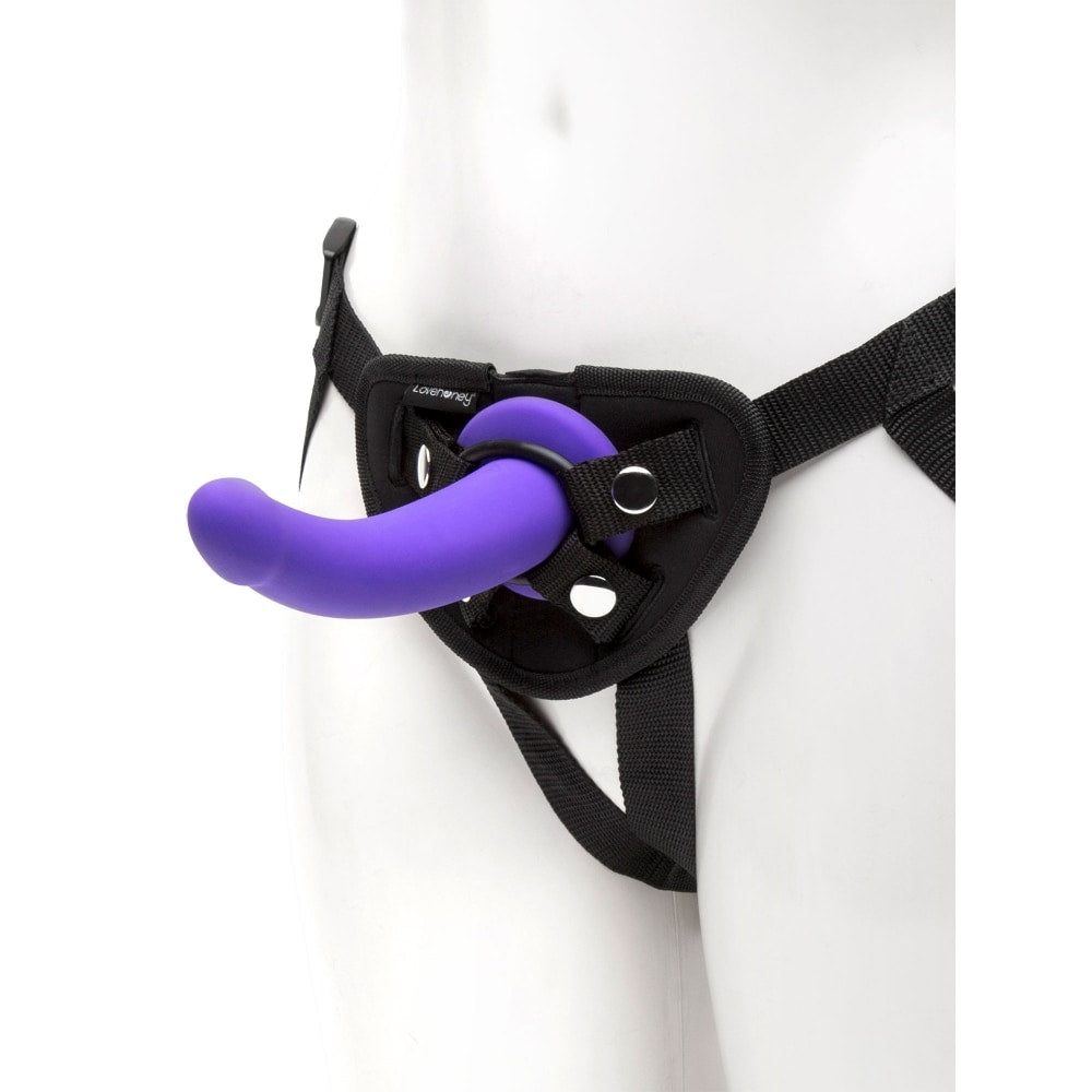 Dildo ventouse courbe 15,2cm pour Strap-on