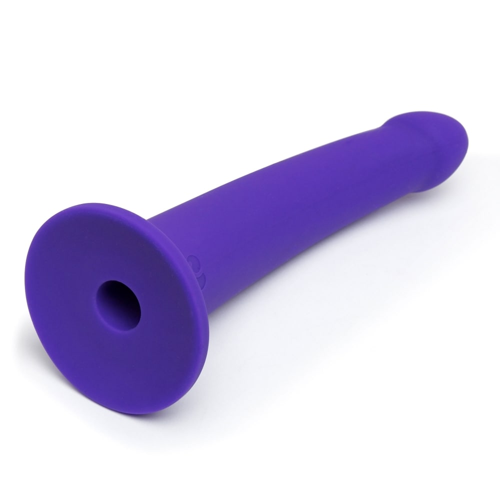 Dildo ventouse courbe 15,2cm pour Strap-on