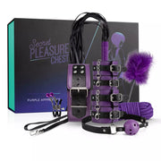 Coffret BDSM débutant·es 10 accessoires - Violet