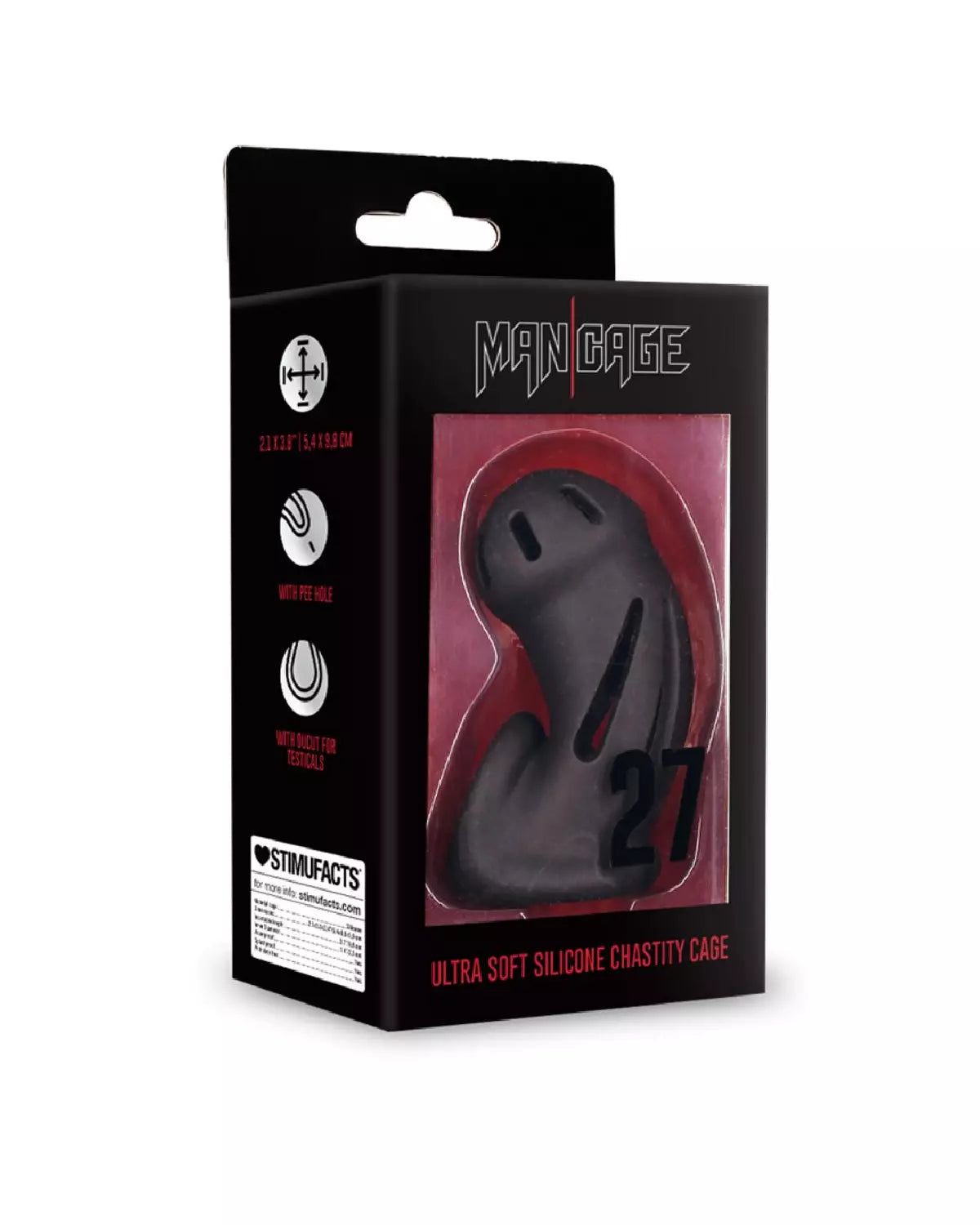 Cage à pénis en silicone, le modèle 27