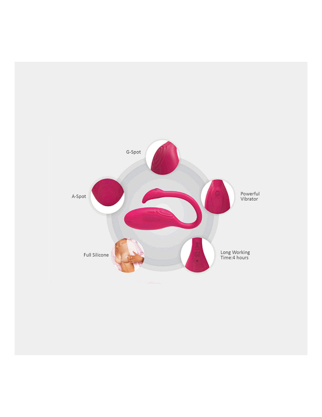 Flamingo oeuf vibrant connecté